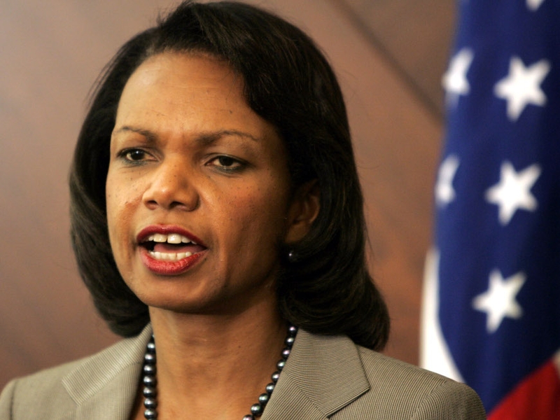 Condoleezza Rice - In Iraq to discuss troop levels
