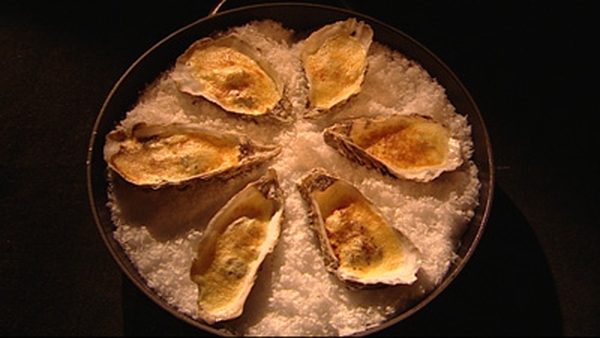 Oysters with Champagne Sabayon