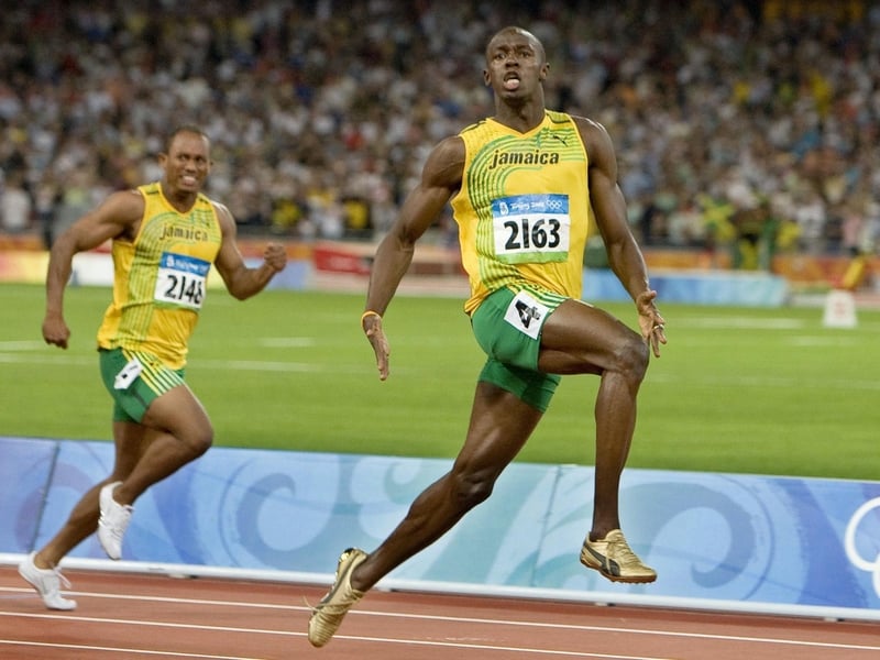 Usain Bolt seems to sprint at a canter