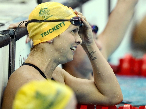 Libby Tricket was a member of the Australia 4x100m medley relay gold medal winning team