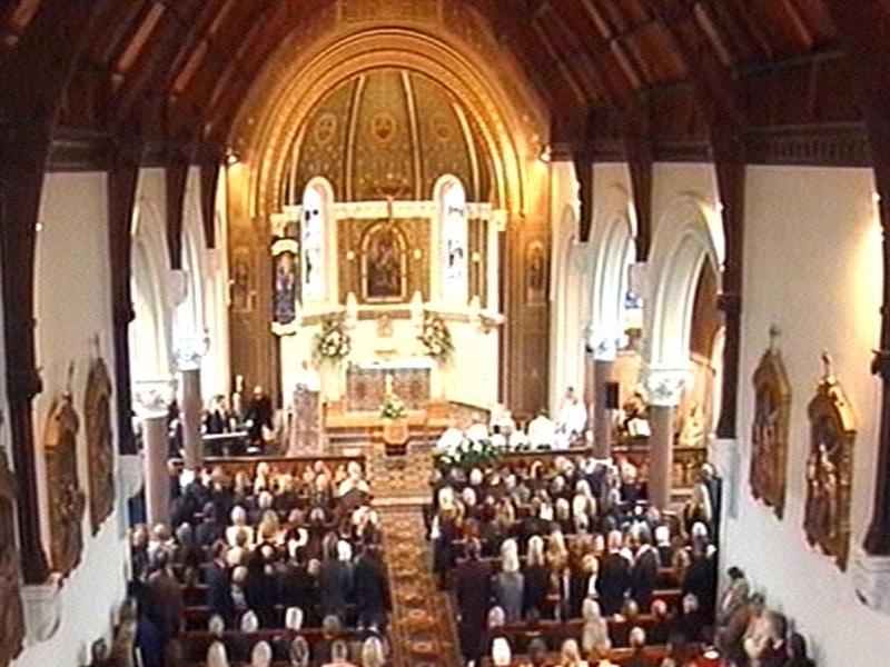 Greystones - Hundreds packed the church