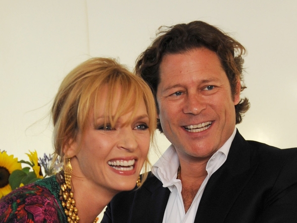 Thurman, Busson - The couple pictured at Nelson Mandela's recent birthday party