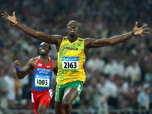 Usain Bolt - The undisputed star of trackand field events at the Beijing Olympics
