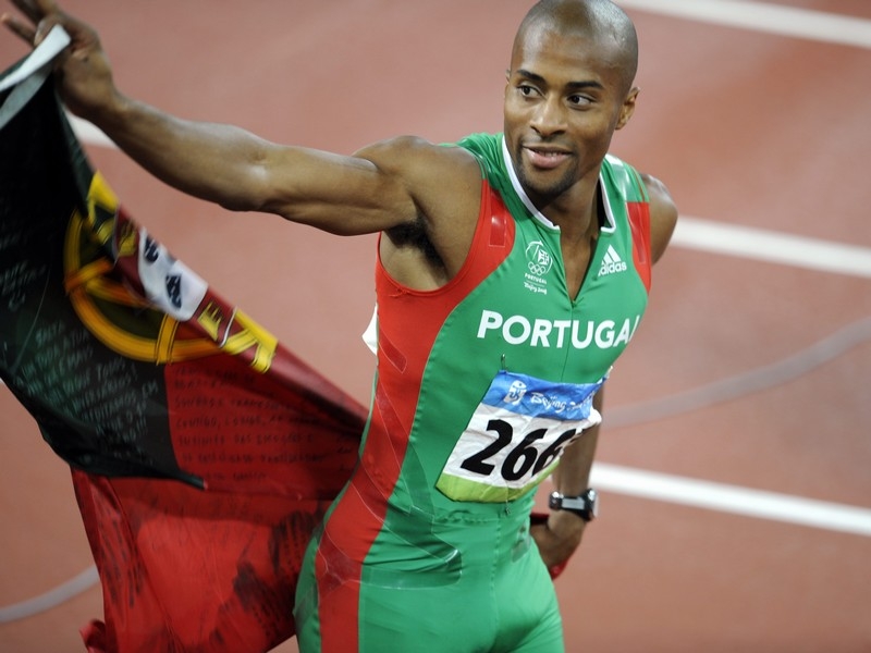 Nelson Evora won the triple jump gold medal