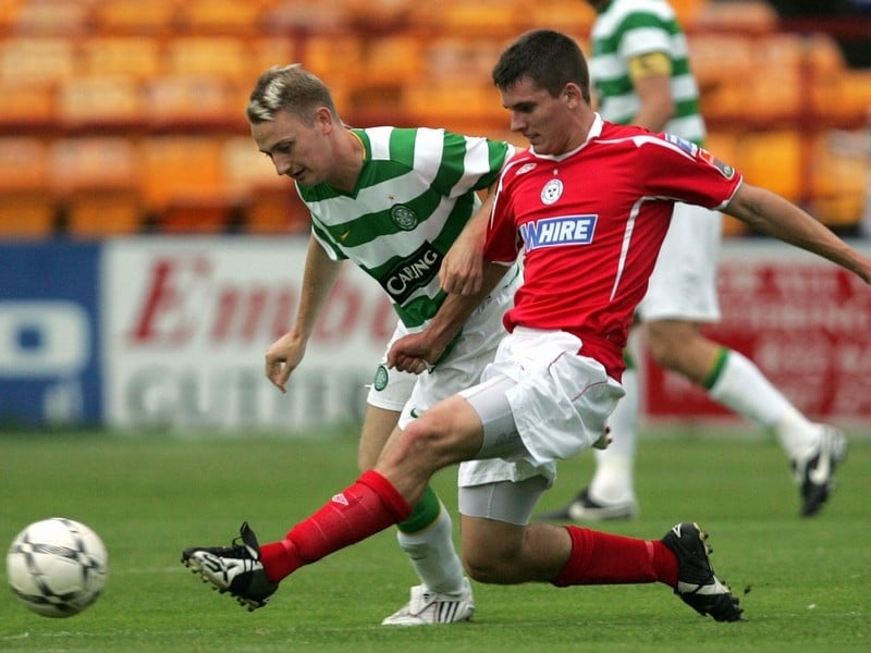 David McAllister scored two goals either side of the half-time break for Shelbourne