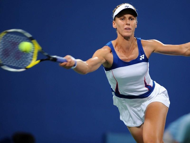 Fourth seed Elena Dementieva couldn't cope with a partisan home crowd and an improving young player