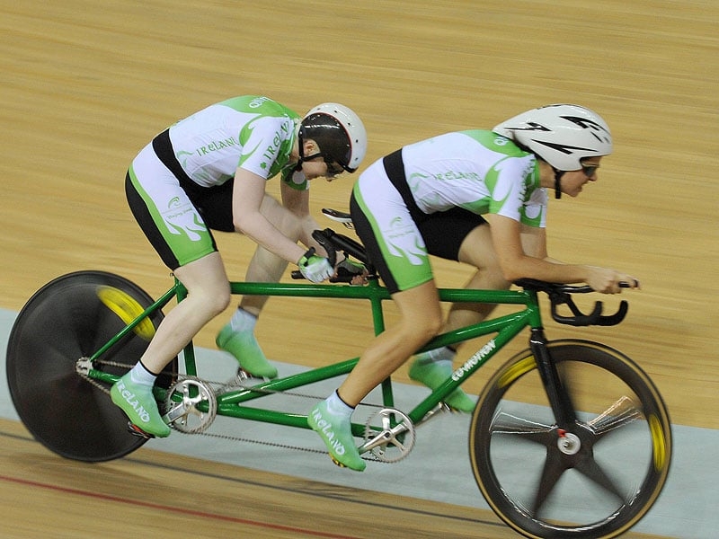Catherine Walsh and Joanna Hickey set a new Irish record in the Women's Individual Pursuit.