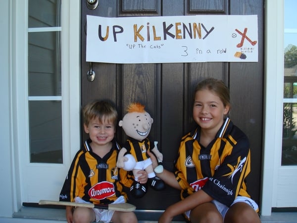 Orla &amp; Cian LaBiche in Cary, North Carolina children of former Kilkenny camogie player Martina Hughes