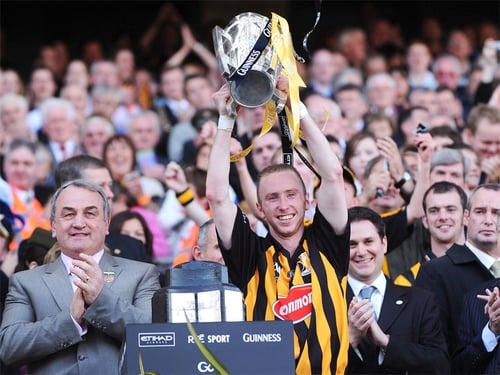 James 'Cha' Fitzpatrick accepts the Liam McCarthy Cup