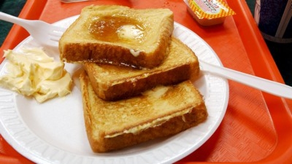 French Toast with Cranberry and Orange Sauce