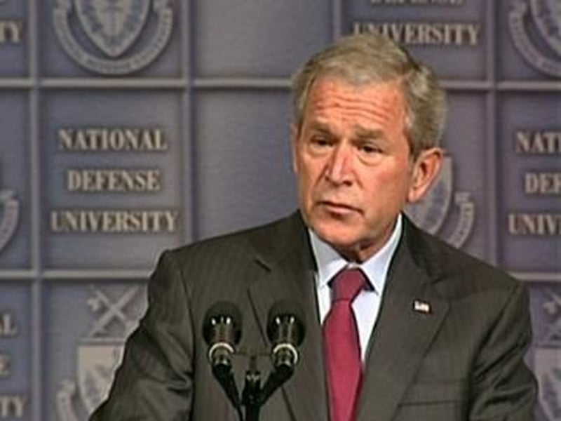 George W Bush - 'The enemy in Iraq is still dangerous'