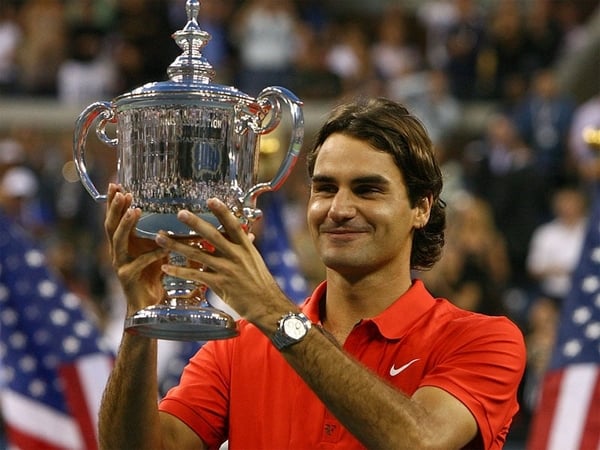 Roger Federer's only Grand Slam success in 2008 came at the US Open