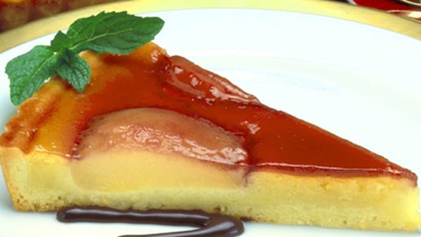 Pear and almond tart