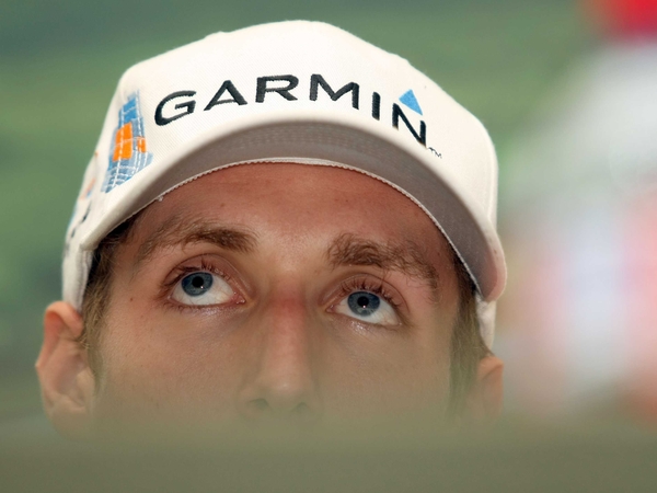 Daniel Martin (above) is 14 seconds behind overall leader Geoffroy Lequatre
