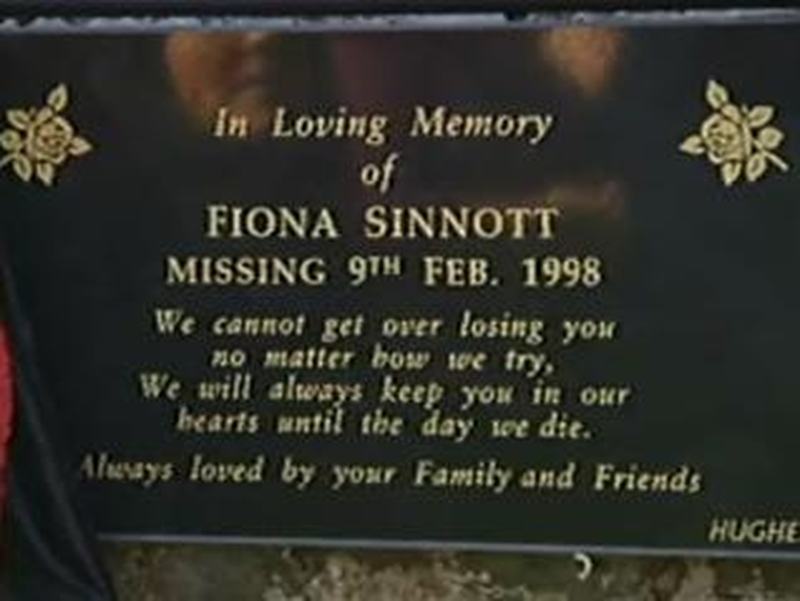 Plaque - Memorial to missing woman