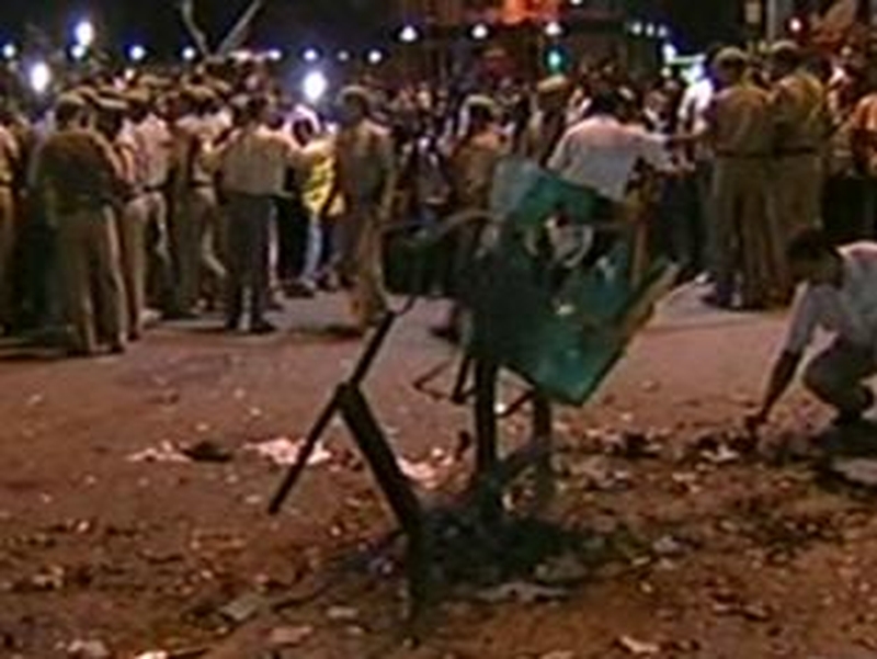 Bomb Attack - Scene of bombing in New Delhi