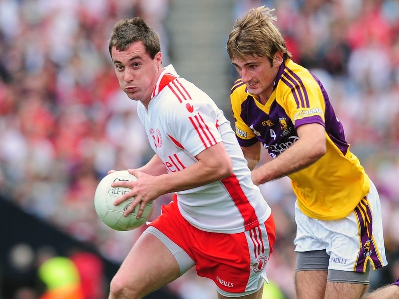 Brian McGuigan, seen here in action against Wexford in 2008