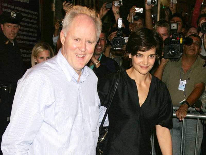 Katie Holmes with co-star John Lithgow