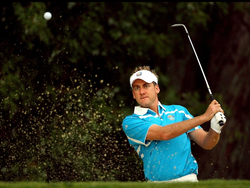 Ian Poulter putted from three feet to secure the win for Europeans in match three