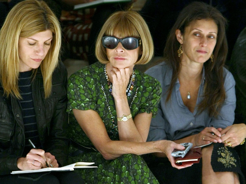 Wintour - The Vogue Editor's trademark look
