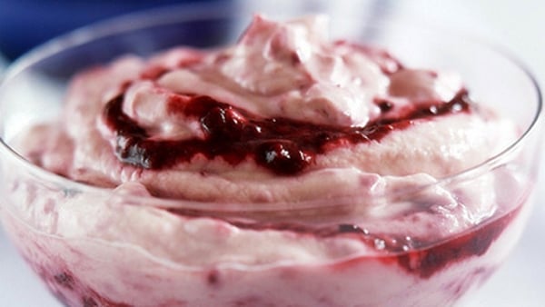 Blackberry Custard Crumble Fool