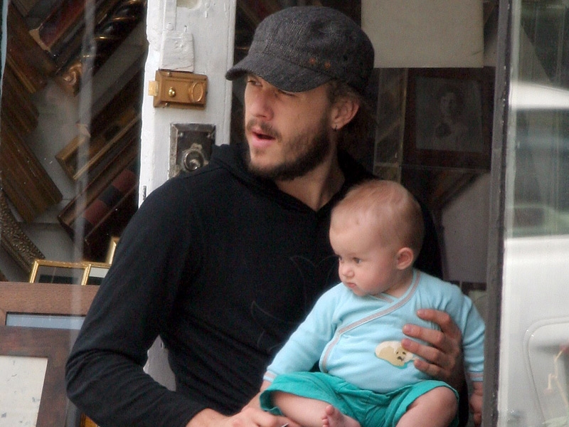 Ledger pictured with his daughter Matilda Rose