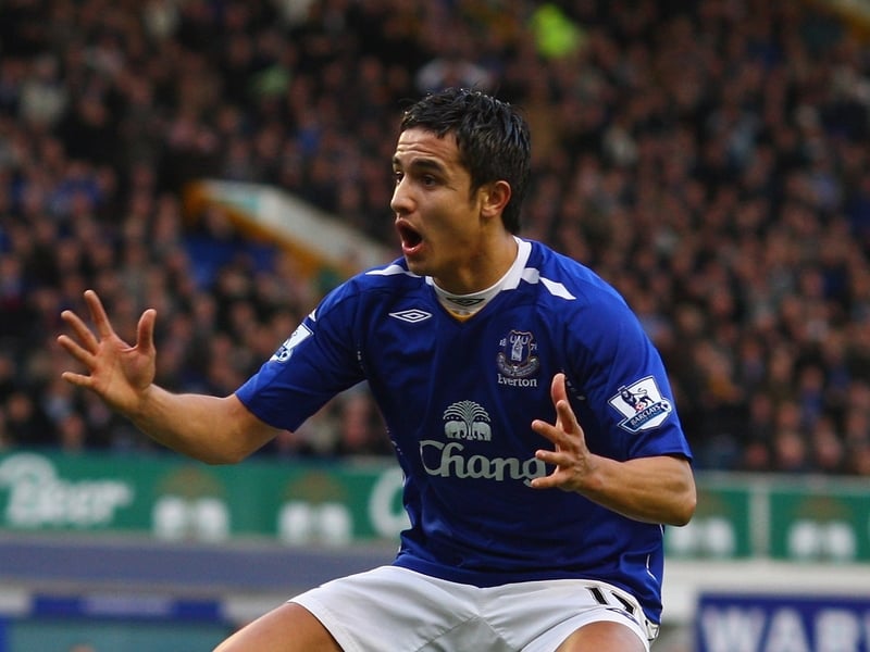 Tim Cahill scored for Everton