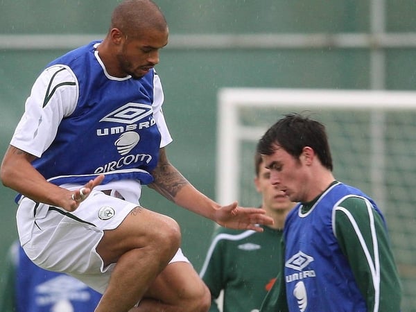 Caleb Folan (l) will start for Ireland on Thursday