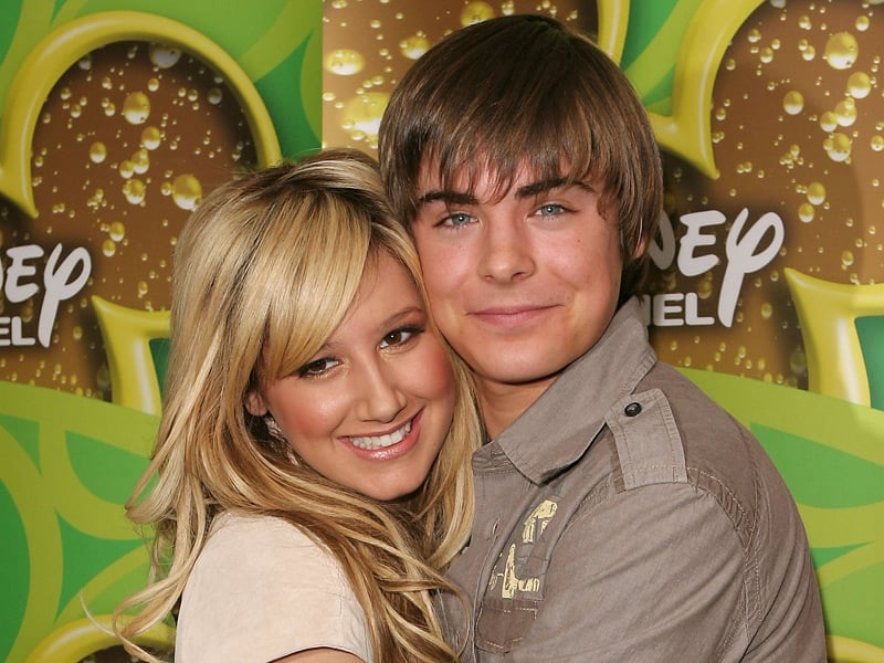 Ashley Tisdale with fellow 'Musical' star Zac Efron