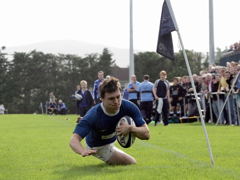 Matt D'Arcy went over for two of the St Mary's tries