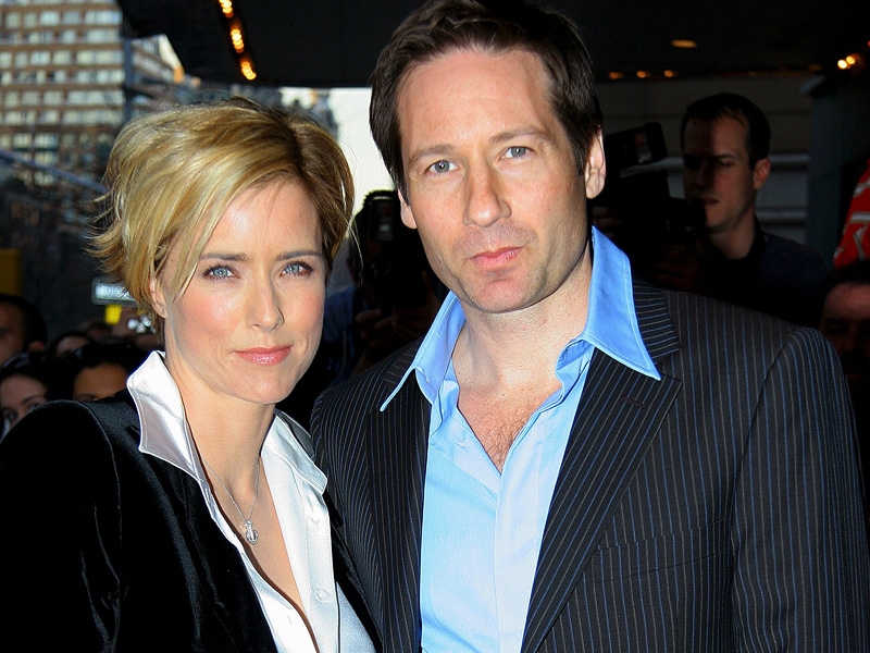 Leoni and Duchovny - Married in 1997