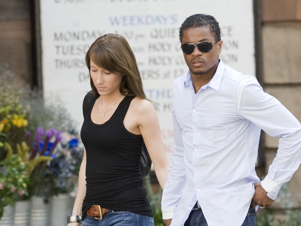 Patrice Evra and his WAG