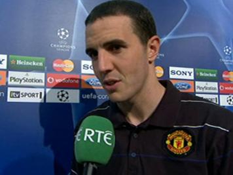John O'Shea started in place of Patrice Evra but was replaced by Dimitar Berbatov late on