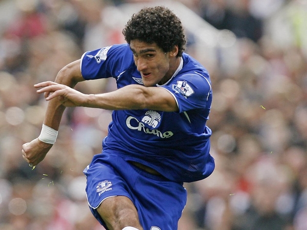 Marouane Fellaini's header earned Everton a welcome point against the European champions