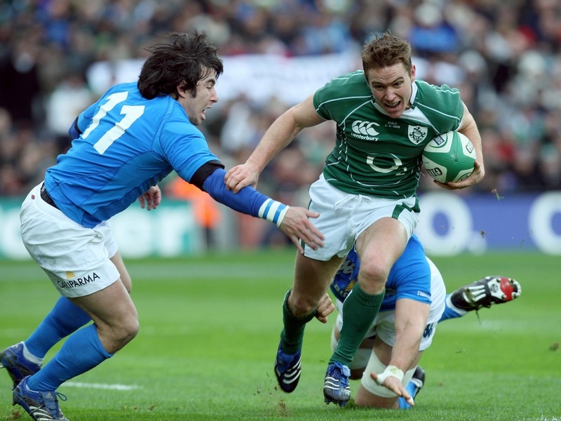Pablo Canavosio played on the wing in Italy's defeat to Ireland at Croke Park earlier this year