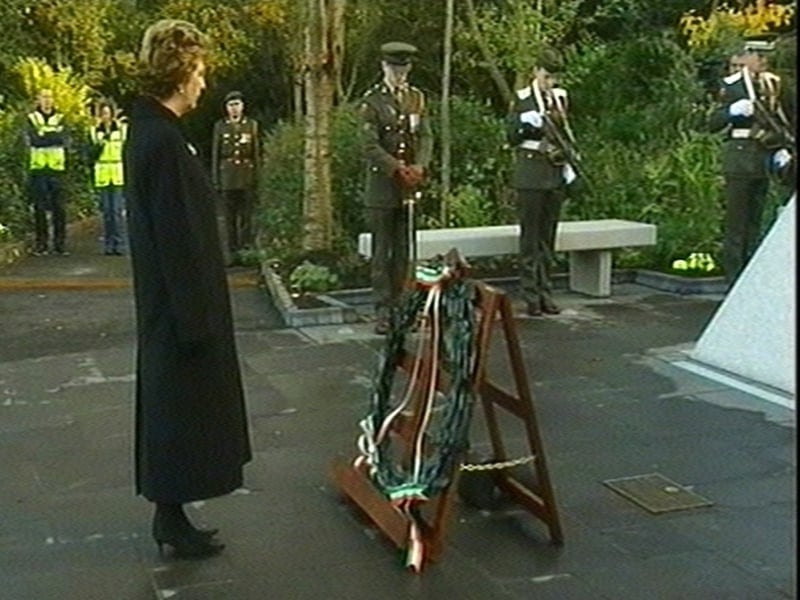 Mary McAleese - At unveiling of a memorial yesterday