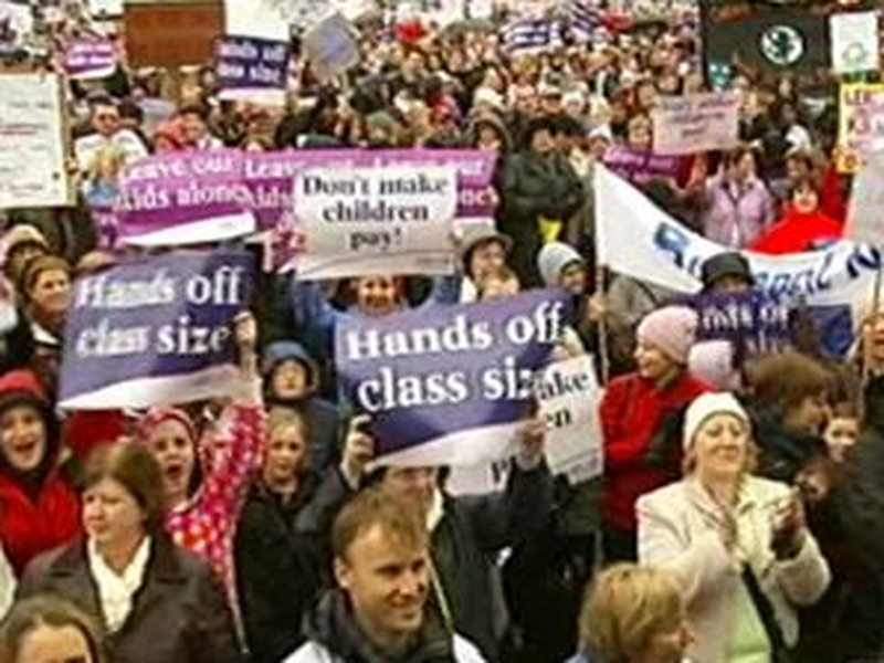 Galway - Protest over education cuts
