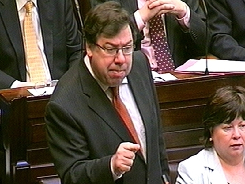 Brian Cowen - Accused Fine Gael leader of mock concern