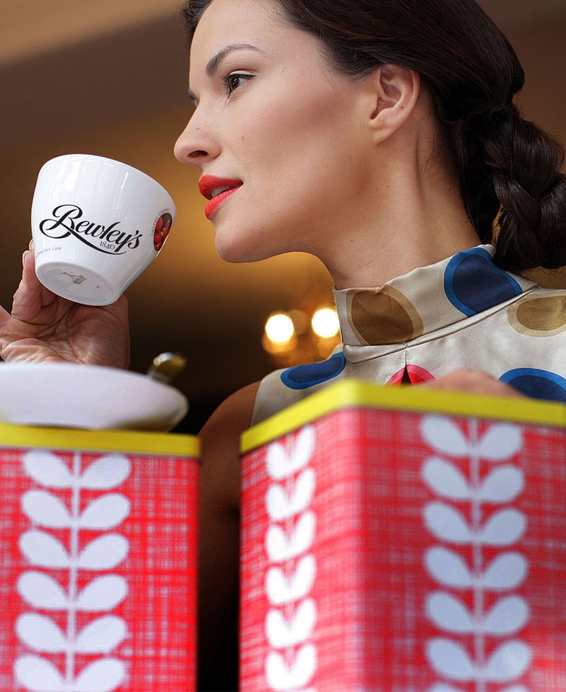 Orla Kiely's tea caddy in her signature print