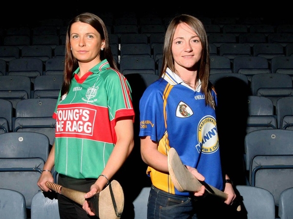 Jane Adams (right) scored 15 points for O'Donovan Rossa in their victory over Drom &amp; Inch
