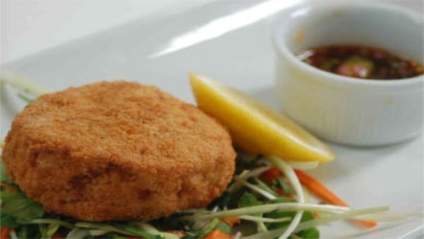 Crispy Chicken Pattie with Thai Relish
