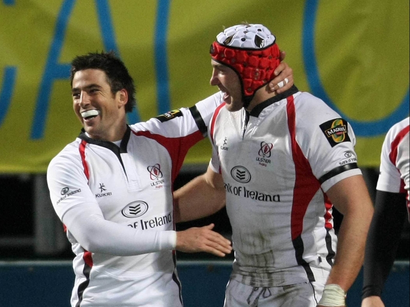 Ian Humphreys (l) and Stephen Ferris (r) had much to celebrate at Ravenhill