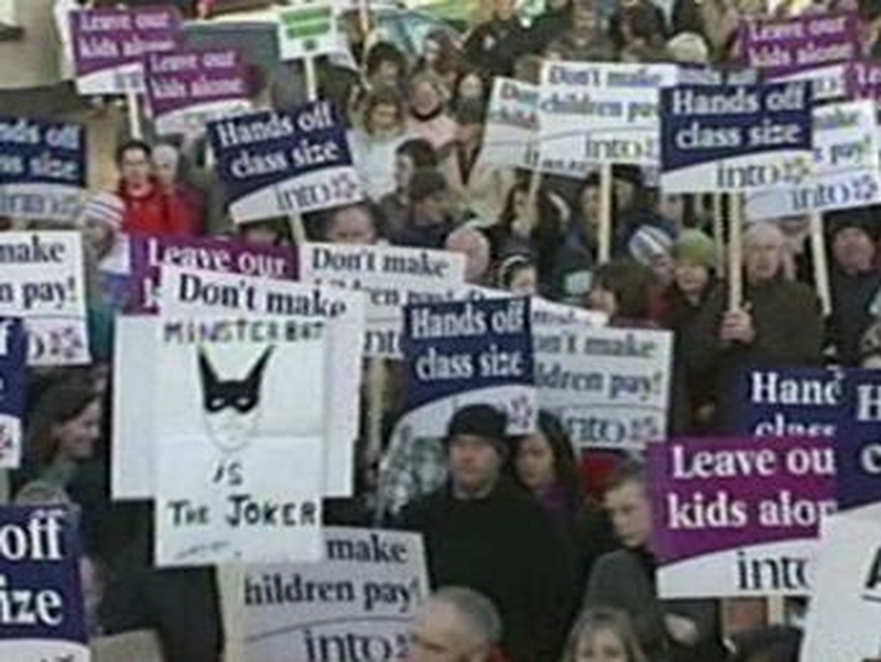 Donegal - Protest over education cuts