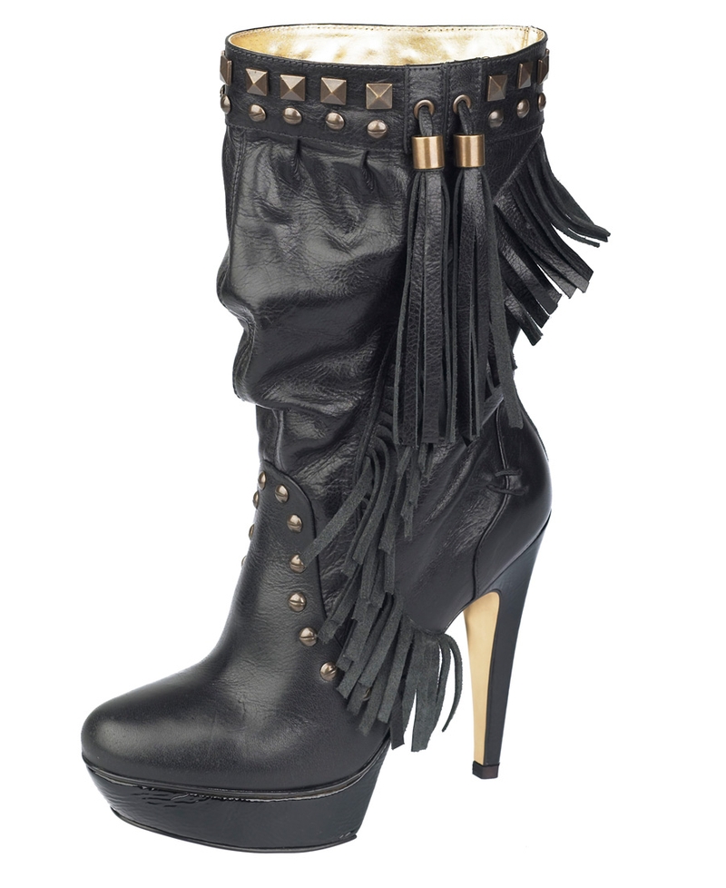 Fringe boots are big this season