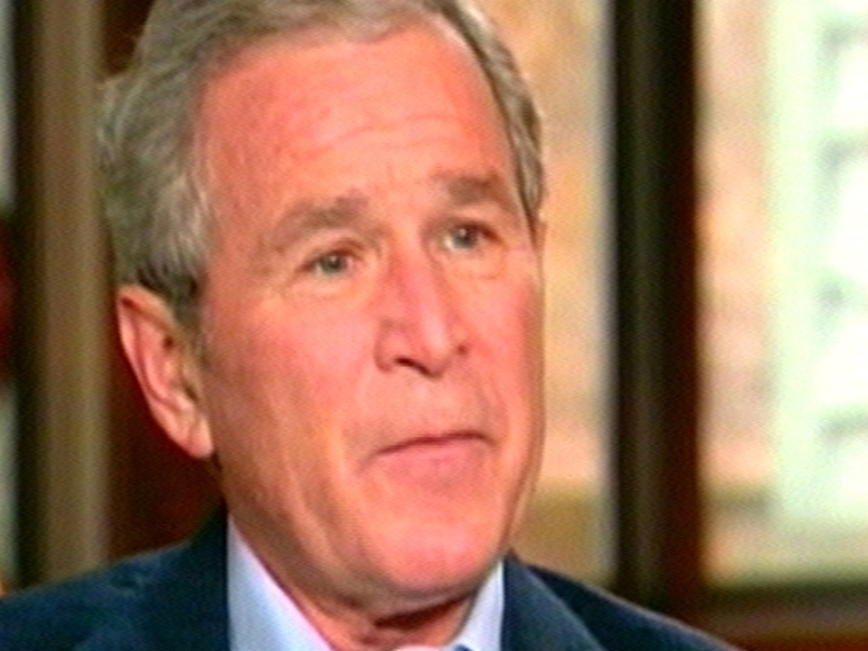 George W Bush - No 'good money after bad'