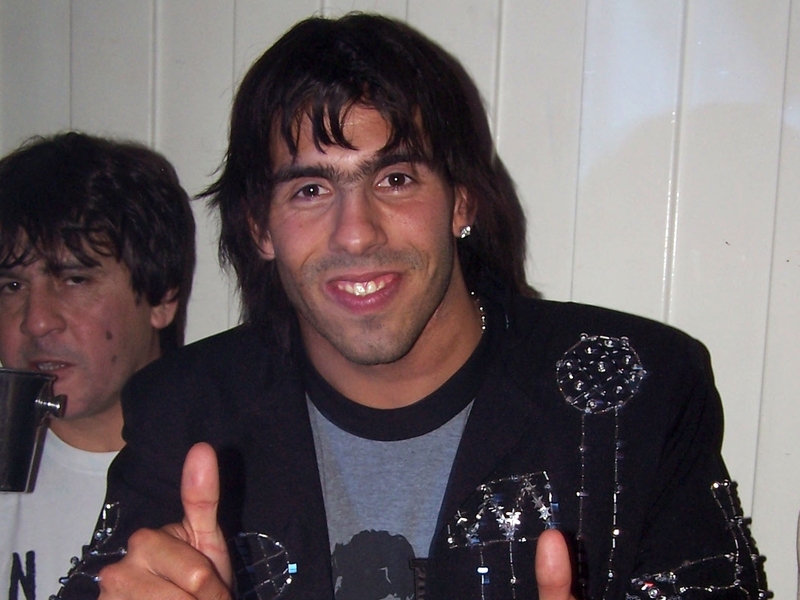 Carols Tevez gave Mark Hughes a big thumbs up