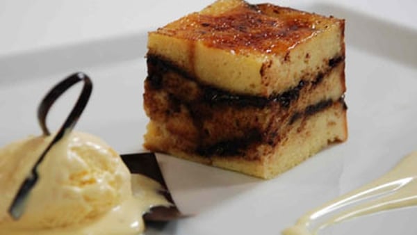 Chocolate Brioche Bread and Butter Pudding