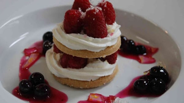 Berries With Shortcake Biscuits and Ricotta Cream