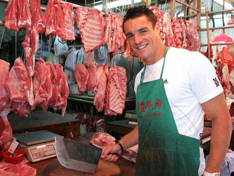 Dan Carter gets to grips with the local cuisine