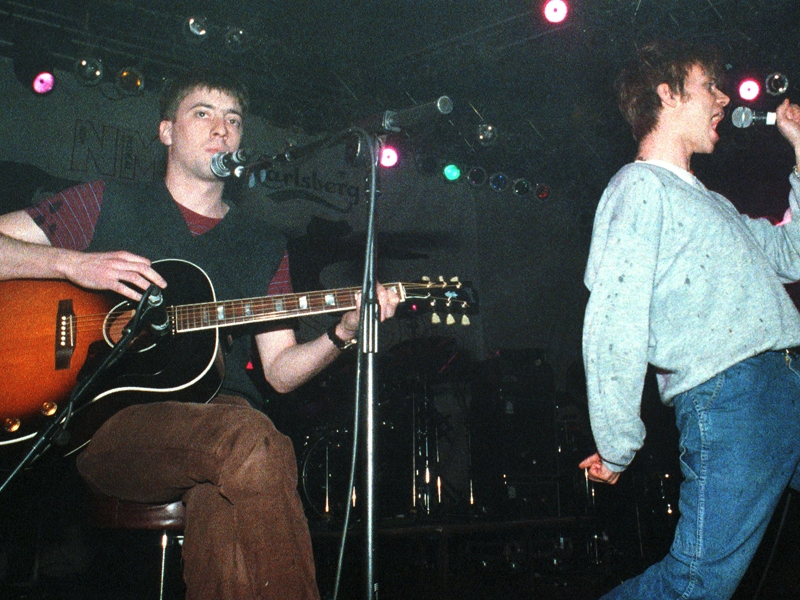 Graham Coxon and Damon Albarn - way back in 1994